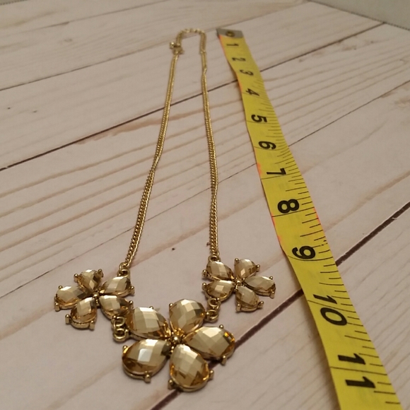 Gold Toned Floral Necklace - Picture 3 of 7